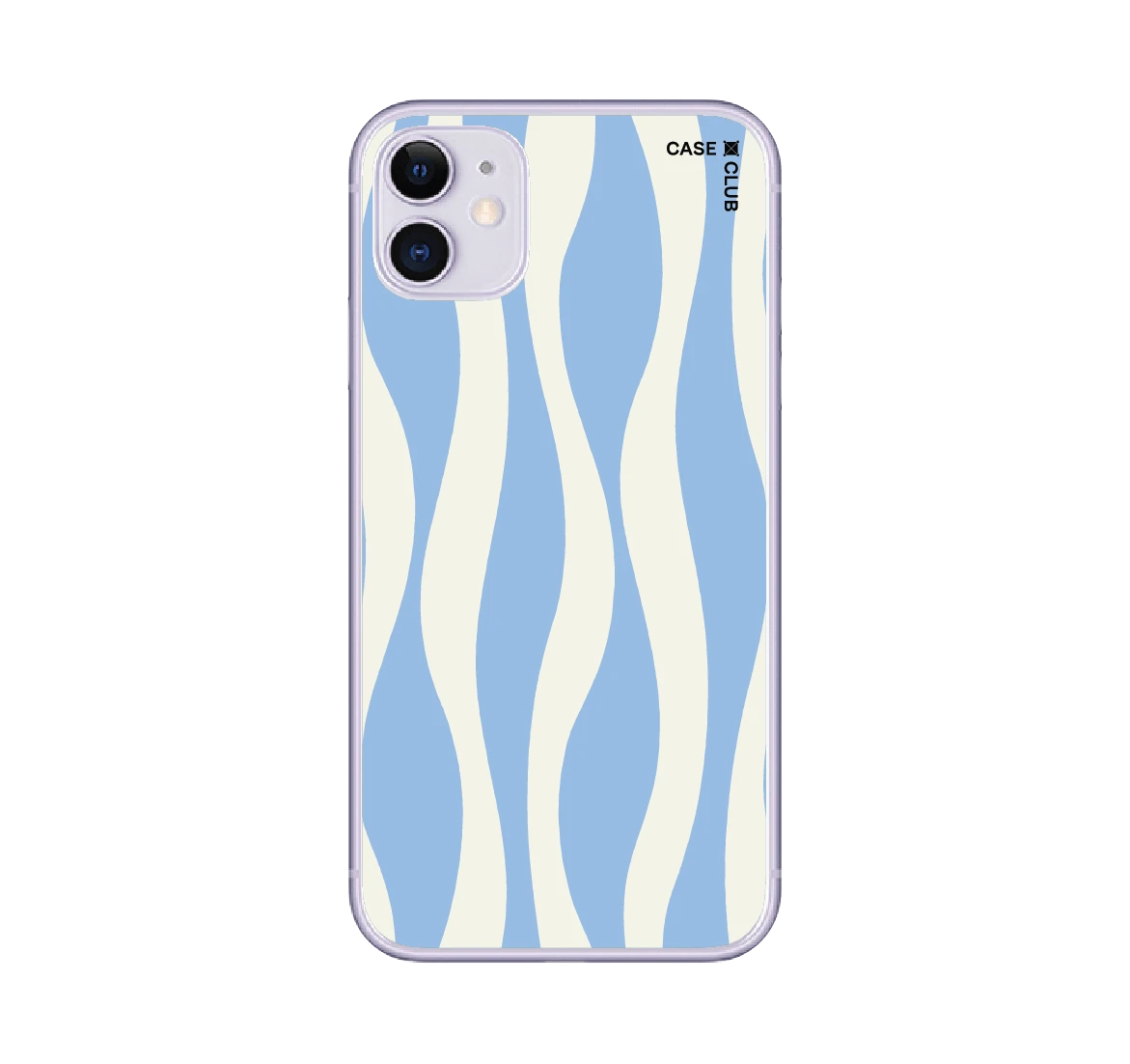white & blue wavy pattern